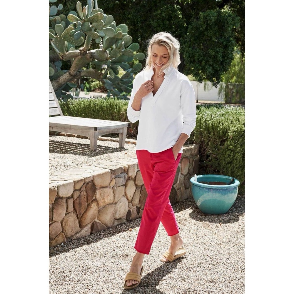 Frank &‎ Eileen The Wicklow Italian Chino Performance Twill Pants in Rouge